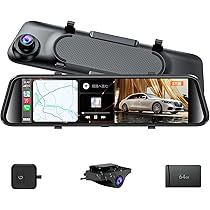 Amazon.co.jp: JADO ドライブレコーダー ミラー型 12インチ 2.5K