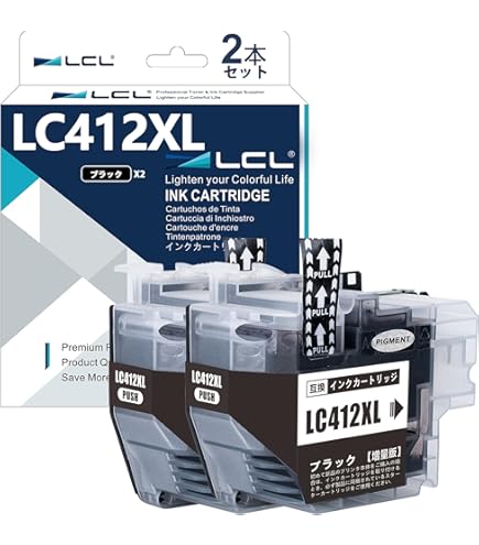 Amazon.co.jp: LCL Brother用 ブラザー用 LC412XL-4PK LC412 LC412XL