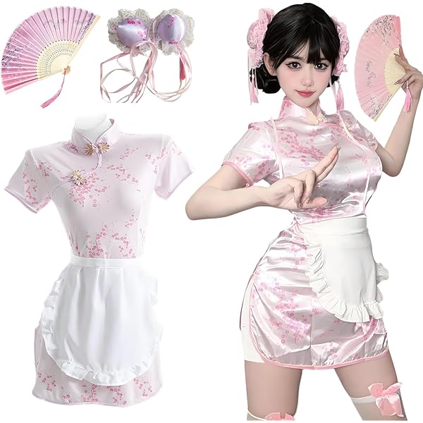 Malymoon/マリームーン ラーメンチャイナガール(ホワイト)コスプレ衣装 即日発送】ラーメンチャイナガール《オリジナルコスプレ8点