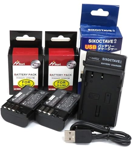 Amazon | 単品 Pentax ペンタックス D-LI90 D-LI90P 互換 バッテリー K