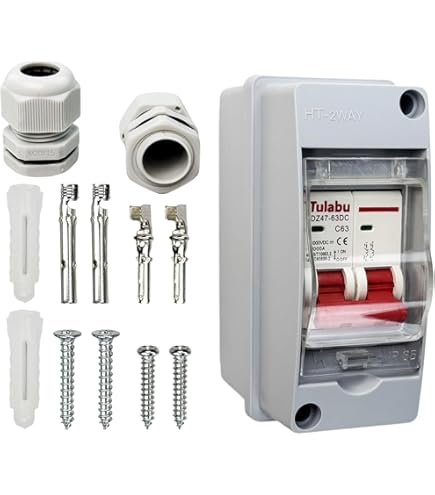 Uxcell Thermal Circuit Breakers 15A 125/250V AC 32V DC Push Button Reset Overload Protector Switch With Waterproof Cap 2 Pcs