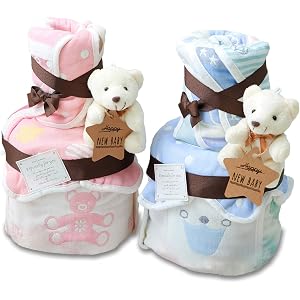 BMC JAPAN おむつケーキ 出産祝い ギフト オムツケーキ スタイ セット かわいい 男の子 女の子 よだれかけ…