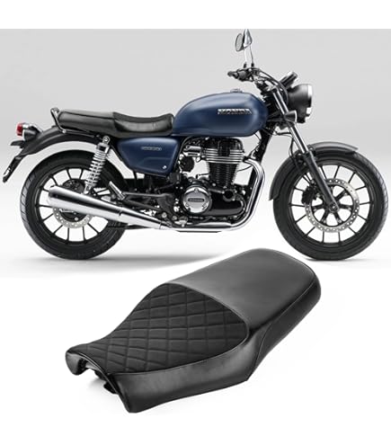 Amazon | GB350 黒皮 6鋲打ち 標準 タックロールシート