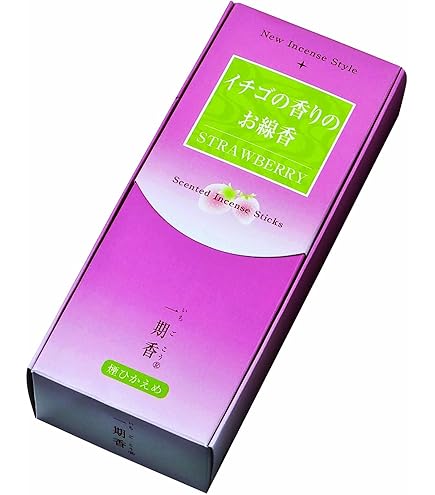 Amazon｜梅栄堂 一期香 3箱セット イチゴの香りのお線香｜線香