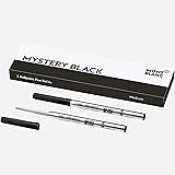 Montblanc モンブラン ボールペン替芯 M 箱入り 2本入り ミステリーブラック 116190（128211）モンブラン替芯