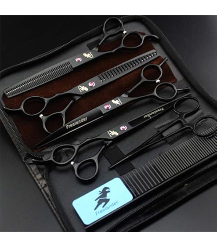 Amazon.co.jp: 7インチ 高級 左利き用 プロ トリミング シザー 6CR
