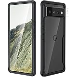 ORETECH Designed for Google Pixel 6 Pro Case with [2 x Camera Lens Protector] [Anti-Yellowing] for Google Pixel 6 Pro Shockpr