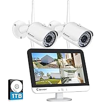 Amazon.co.jp: 防犯カメラ ワイヤレス 屋外 500万画素 2台 家庭用 無線