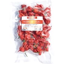 Amazon.co.jp: 国産 激辛生唐辛子 キャロライナ・リーパー 冷凍品 250g