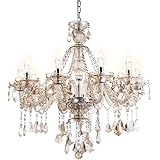 シャンデリア クリスタル 照明10灯リビング照明 店舗照明 アンテイーク調 高級 豪華