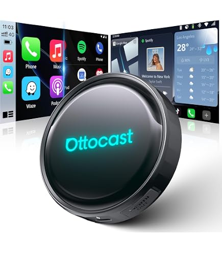 カーオーディオ CarPlay AI Box Android13 8GB 128GB CarlinKit Android 13 CarPlay AI BOX, 8GB + 128GB, Snapdragon QCM