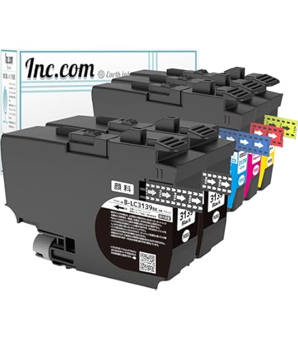 Amazon.co.jp: LC3139 (BK/C/M/Y)【全色顔料】【4色セット】 最新 互換