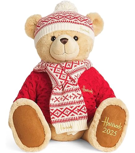 ハロッズ テディベア 2023年 クリスマスベア くまさん ぬいぐるみ ハロッズ テディベア 2023年 クリスマスベア くまさん