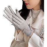 [YOUSHY] 手袋 レディース 冬暖かい 手袋 スマホ対応 おしゃれかわいい レディース 防寒防風適切な自転車通勤 適用対象誕生日 クリスマスプレゼント 女性手袋