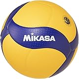 ミカサ(MIKASA) バレーボール 5号 国際公認球 検定球 一般・大学・高校 イエロー/ブルー V300W 推奨内圧0.3(kgf/㎠)