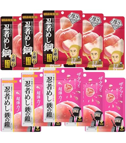 Amazon | 【4個セット】忍者 めし 鉄の鎧 ピーチ味 40g×4個 | ノー