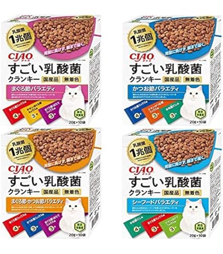 Amazon | チャオ すごい乳酸菌クランキー チキンバラエティ 20g