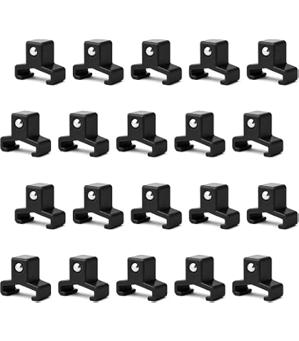Reniteco 20-Pack Black ABS Socket Organizer Clips – 1/4" Drive Socket Holder, Spring-Loaded, Fits Shallow Or Deep Sockets