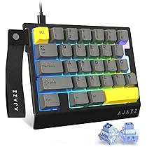 Amazon | AJAZZ AK029 片手ゲーミングキーボード メカニカルキーボード