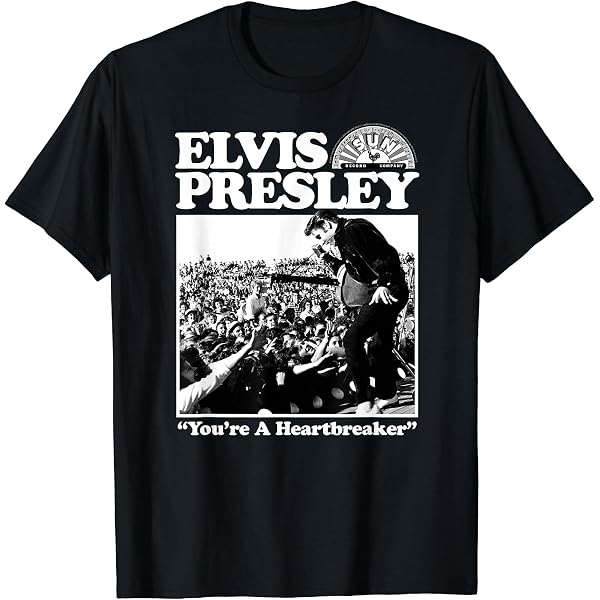 Amazon | Elvis Presley 公式ビンテージデザイン Tシャツ | Tシャツ