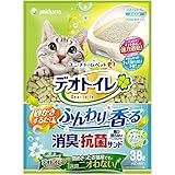 Amazon デオトイレ 1週間消臭 抗菌 ふんわり香る消臭 抗菌サンド ナチュラルグリーンの香り 3 8l 4個 ケース販売 デオトイレ 猫砂 通販