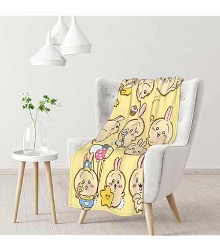 Amazon｜ちいかわ モモンガ 毛布 ブランケット フランネル 大判 超極細