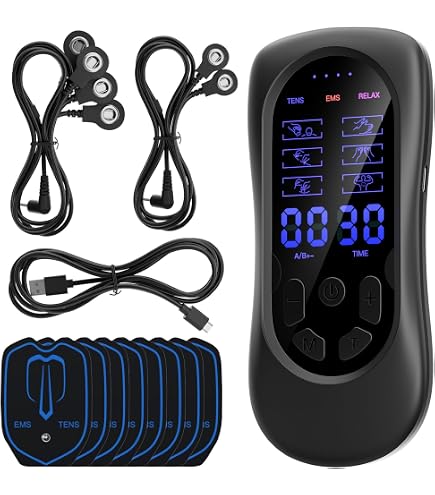 Amazon | EMS リラクゼーション器 電気筋トレ器具 コードレス 8モード