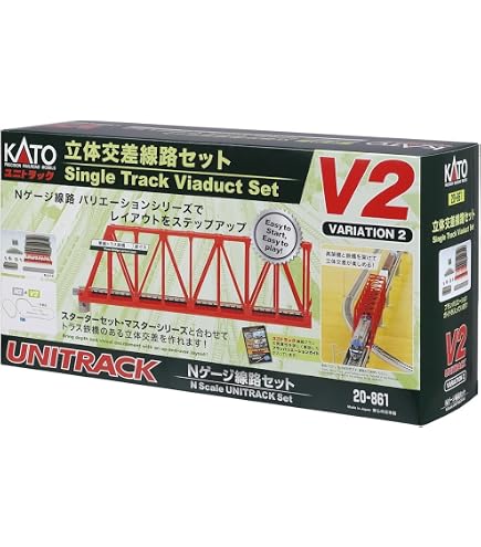KATO N Gauge V4 Set Scambio Elettrico – 20-863, Modellismo Ferroviario, Piattaforma Opposta