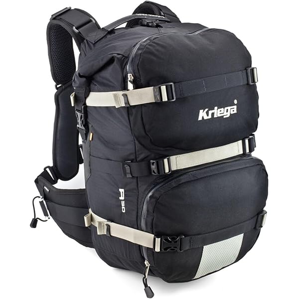 Kriega R25 V2 Backpack, Black, One Size, Motorcycle Backpack