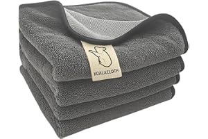 KoalaCloth KoalaCloth XXL Streak-Free Bathroom Cleaning Cloth (60x40cm) – Removes Water Spots & Limescale with Just Water – Lint-Free, Quick-Drying, Machine Washable Microfibre – Lasts 300+ Uses – 3 Pack