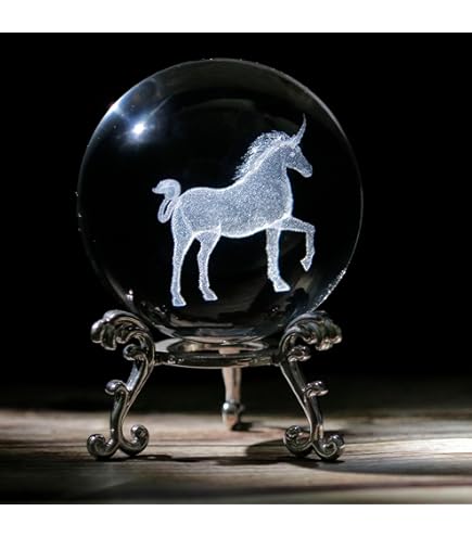 Amazon.co.jp: ハンドメイド夢のようなユニコーンガラス細工翼と小さな