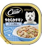 Amazon | シーザー トレイ 成犬用 100g×24個 彩りサーモン ポテト