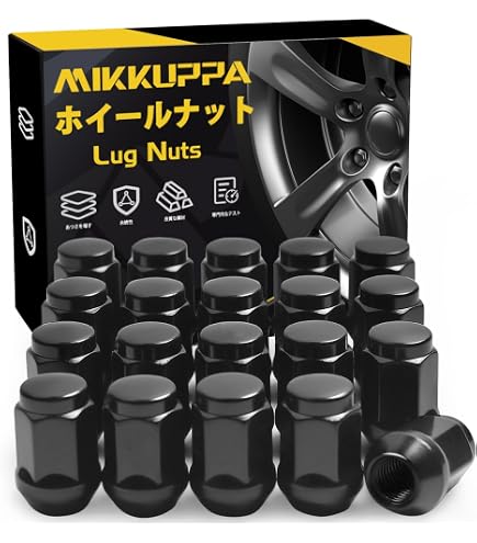 Amazon.co.jp: 汎用 盗難防止 ブラック 袋 ロックナット M12 P1.5