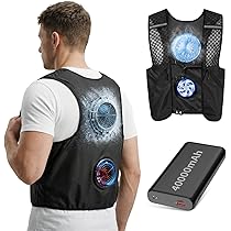 Amazon.co.jp: ペルチェベスト ファン付き【最大-32℃冷却・150cm²超大