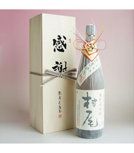Amazon.co.jp: 村尾 芋焼酎 1800ml 感謝の木箱1本組 | 感謝のギフト箱