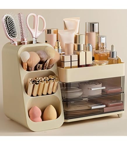 Amazon | Youdepot メイクボックス 大容量 化粧品収納ボックス 強化