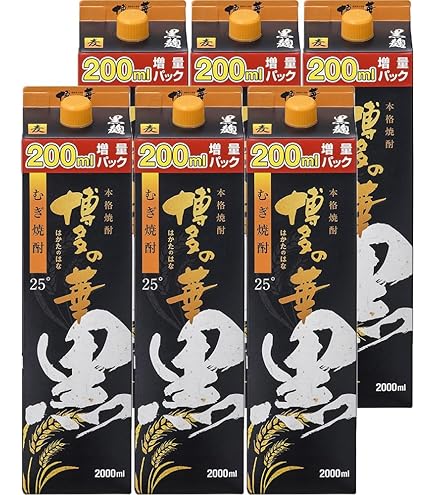 Amazon.co.jp: 乙 博多の華 麦25°パック／福徳長 1.8L × 6本 : 食品
