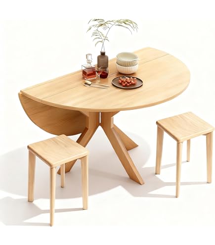 Amazon.co.jp: E-WIN 折りたたみ 丸テーブル 単品 幅90cm ダイニング