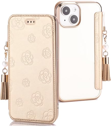 Amazon.co.jp: iphone14 ケース 手帳型 可愛い ソフトカバー 押し型の