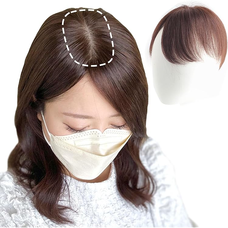 Amazon.co.jp: (私元気) 全国カット/返品OK 広範囲カバー 通気性 人毛