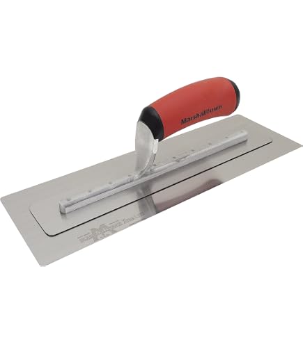 Faithfull Prestige Plastering Trowel - 350x120mm (14x4.75 Inch), 0.6mm Blade, Multi-Color Handle, Professional Plaster Tool