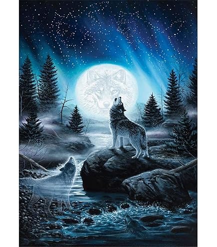 Amazon.co.jp: ジグソーパズル 1000ピース 寂しい狼 狼柄 ウルフヘッド
