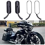 バイクミラー オーバル 左右セット ハーレー8MM 10MM ブラック ネイキッド ストリートファイター スーパースポーツ メガスポーツ ツアラー アメリカン ストリートバイク オールドルック カフェレーサー スクランブラー ビッグスクーター