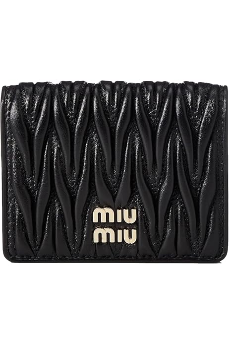 Amazon | [ミュウミュウ] マドラスレザー 財布 クリスタルボタン  