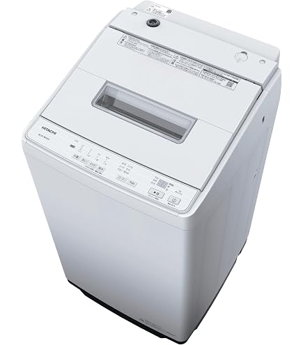 Amazon | 日立 全自動洗濯機 洗濯7kg BW-V70P W ホワイト | ビート