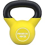 PROIRON Kettlebell, Neoprene, One-Piece Cast Iron Array, Kettle, 8.8 lbs (4 kg), 6 kg, 8 kg, 10 kg, 12 kg, 14 kg, 16 kg, 20 k