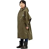 [ピラルク] レインポンチョ 撥水 防水 ハイポンチョ キッズ