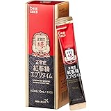 正官庄 (ジョンガンジャン) 紅参精エブリタイム 6年根 高麗人参 エキス 100％ サプリ 朝鮮人参 紅参(ホンサム) ginseng 濃縮 1包3000mg 10包 (10ml×10包)【お試し】国内正規品