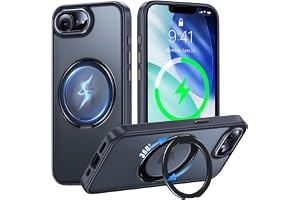iPhone 17e / 16e 用 ケース Magsafe対応 360°回転スタンド Uovon ...