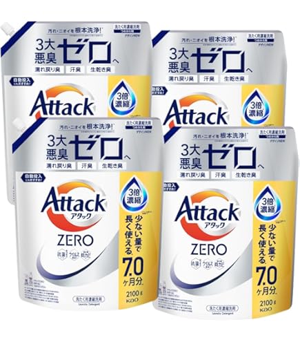 Amazon | 【ケース販売】アタック 洗濯洗剤 液体 高浸透バイオジェル